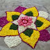 Diwali Rangoli With Flower Designs Decoration Photos