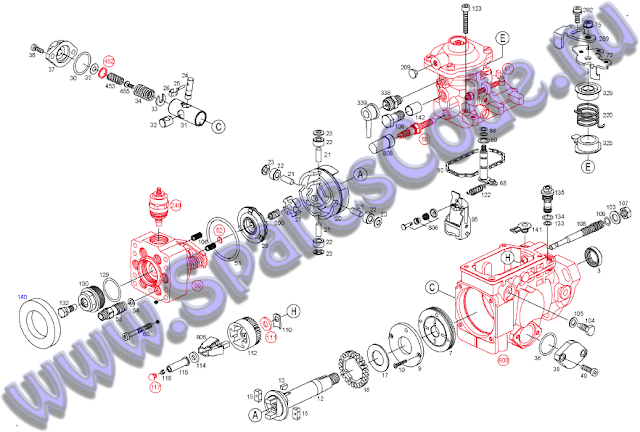 0 460 426 273, 0460426273, Distributor injection pump, VE6/12F1200R738