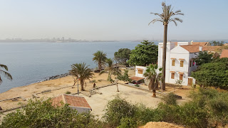 Dakar mainland on the background