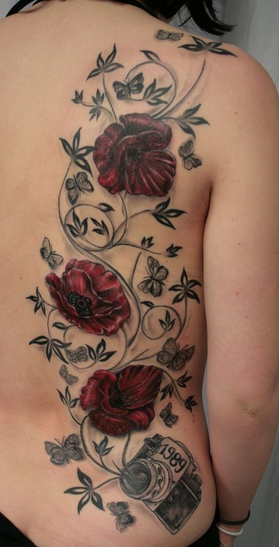 High Quality Photos Of Flower Tattoos Designs