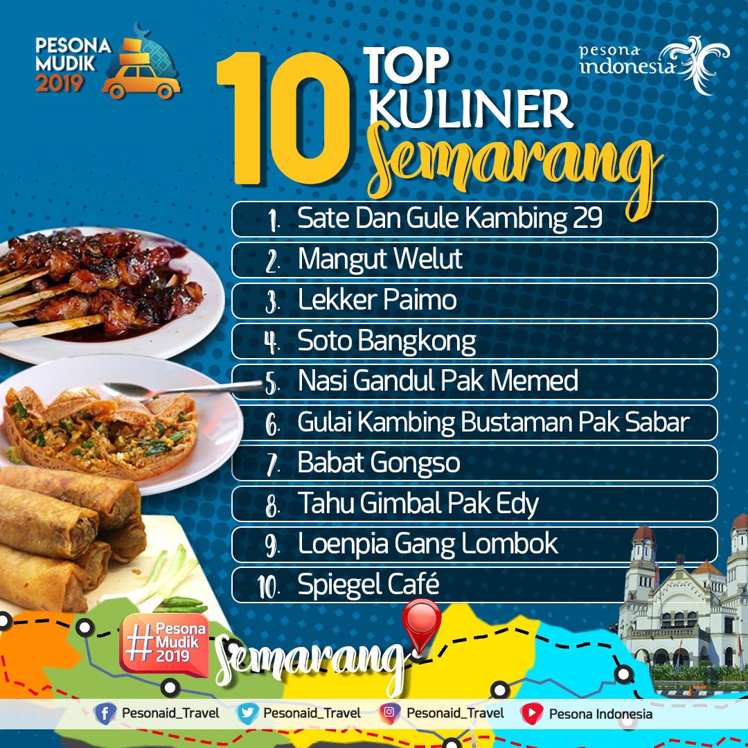 Pesonamudik2019 Ini 10 Top Kuliner Semarang