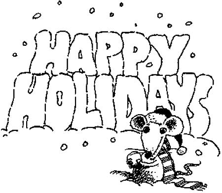 Free Holiday Coloring Pages 8