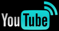 youtube logo black and white