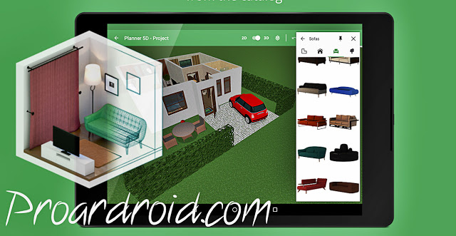  تطبيق تصميم المنازل Planner 5D - Interior Design v1.18.5 النسخة المدفوعة logo