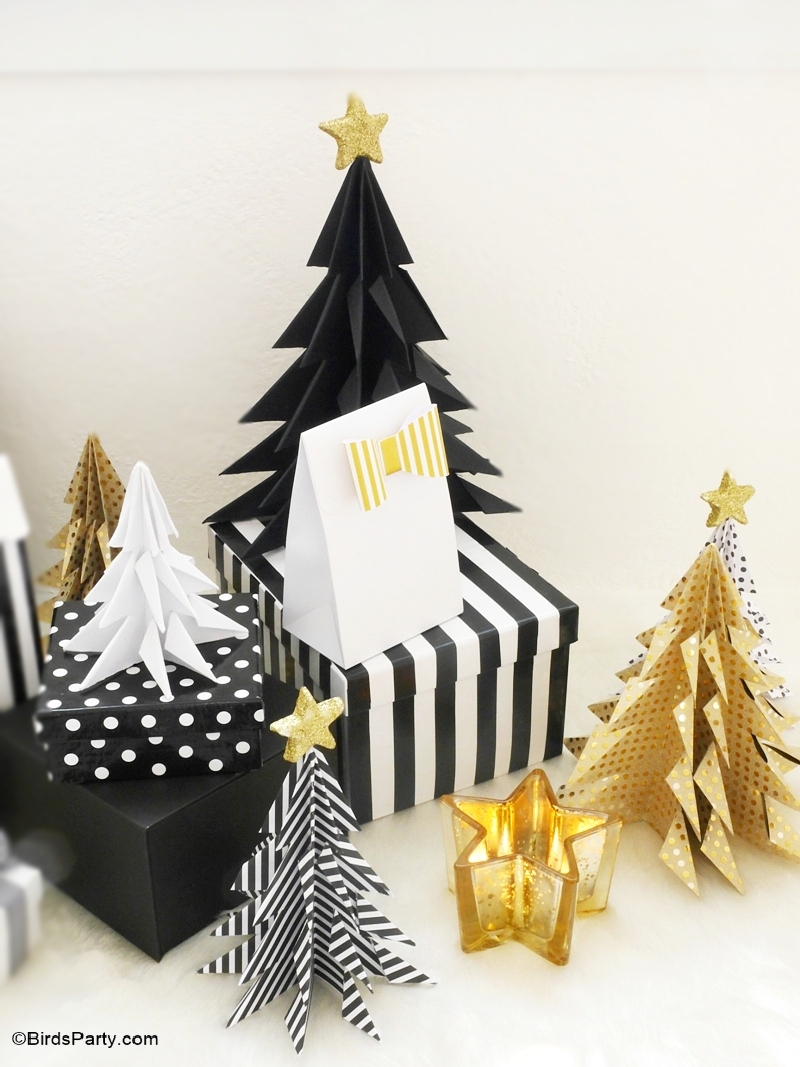 Diy Origami Paper Christmas Trees Party Ideas Party