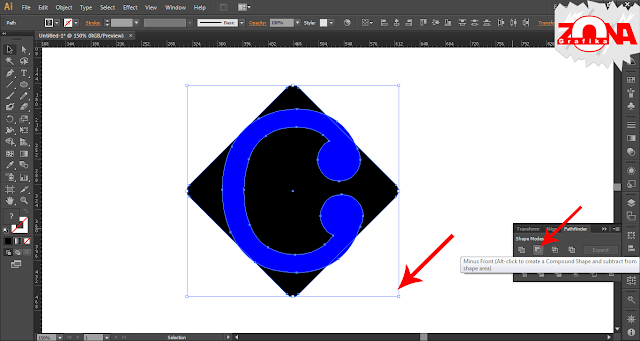 Cara Membuat Logo Carrefour dengan Adobe Illustrator CS6