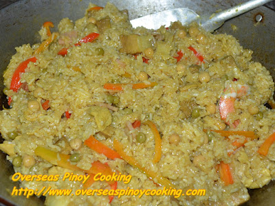 Pinoy Arroz Valenciana - Cooking Procedure