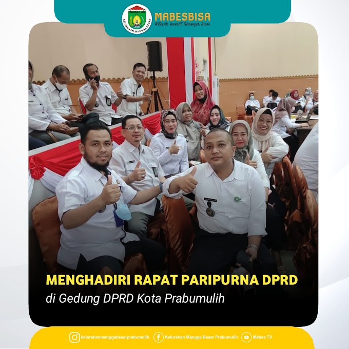 Rapat Paripurna DPRD Bertempat Di Gedung DPRD Kota Prabumulih.