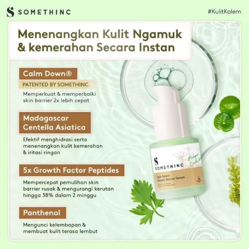 kandungan somethinc calm down! skinpair serum