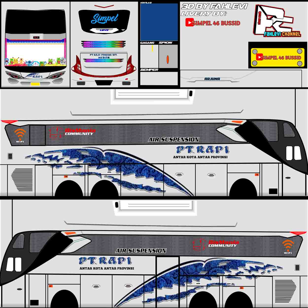 livery bus pt rapi tronton