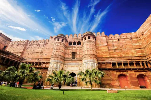 Le Fort Rouge d'Agra en Inde