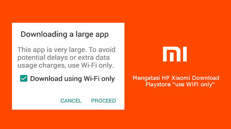 Mengatasi Hp Xiaomi Tidak Bisa Download Playstore Using Wifi Only