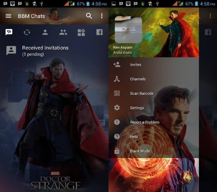 BBM MOD Doctor Strange v3.2.0.6 APK