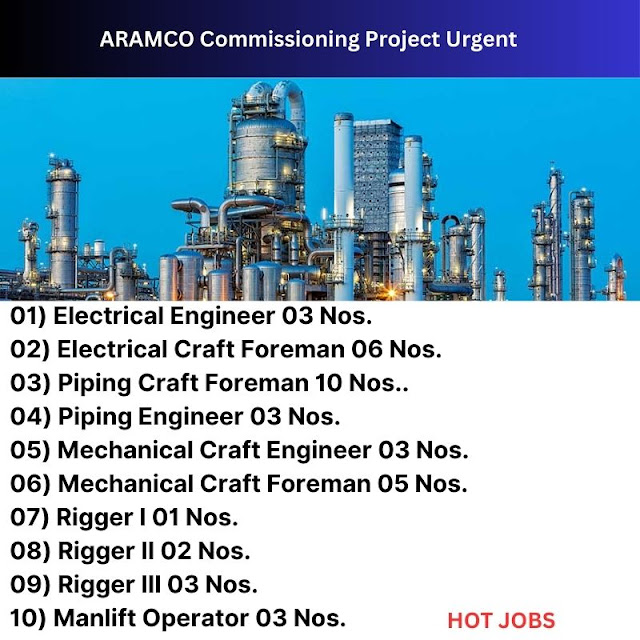 ARAMCO Commissioning Project Urgent