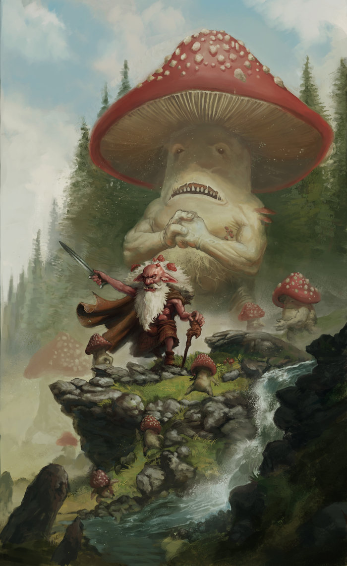 Sublanarya Tales Of The Tytanyan Age Gnomes Just Wanna Have A Good Time The Creation Of Gnomes Gnoldo The Mushroom King