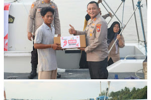  Sambut HUT Bhayangkara ke-79, Polres Tanjungbalai Gelar Bhakti Sosial dan Salurkan Sembako untuk Nelayan