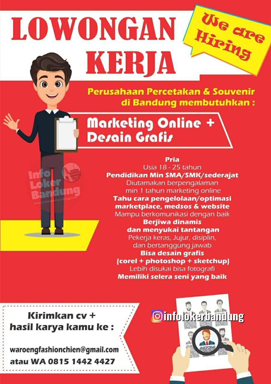 Lowongan Kerja Marketing Online Desain Grafis Perusahaan 