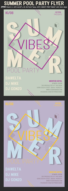 Summer Pool Party Psd Flyer Template