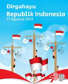 kartu ucapan selamat hut kemerdekaan indonesia 2023