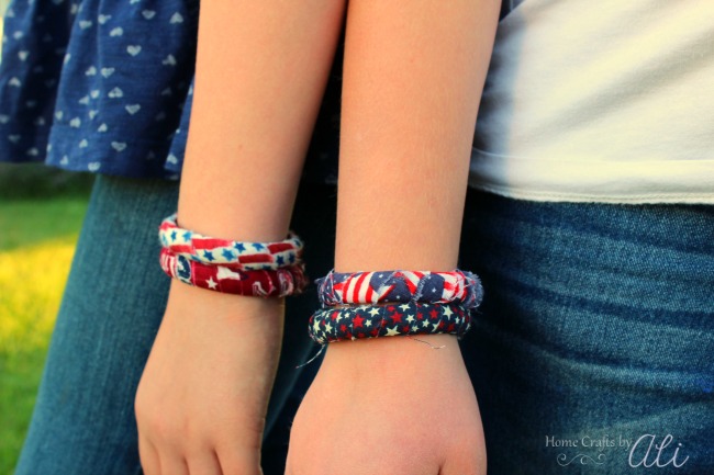 how to make easy patriotic bracelets for kids