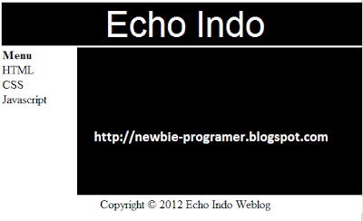 Cara Membuat Layouts di HTML  Echo Indo Weblog~