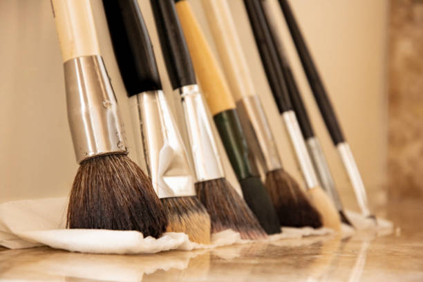 Clean brushes correctly