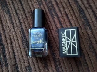 Barry M Magnetic nail effects navy blue polish varnish