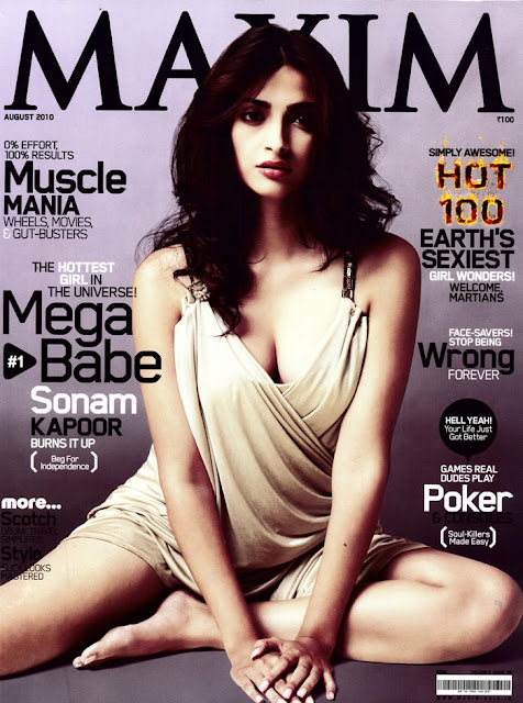 Sonam Kapoor in Sexy Maxim Cover Photo-shoot