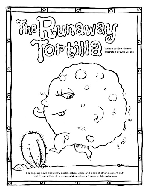 Download E is for Erik: Coloring Page: The Runaway Tortilla!