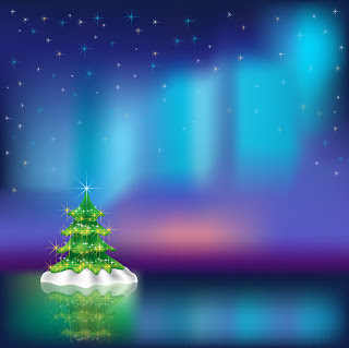 幻想的なクリスマス・ツリーの背景 christmas vector background dream イラスト素材2