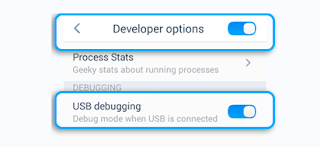 turn on developer option and USB debugging