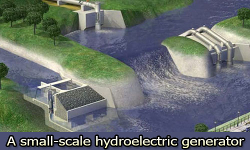 Small-scale hydroelectric generator