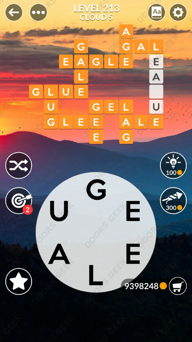 Wordscapes Level 213 Answers Doors Geek