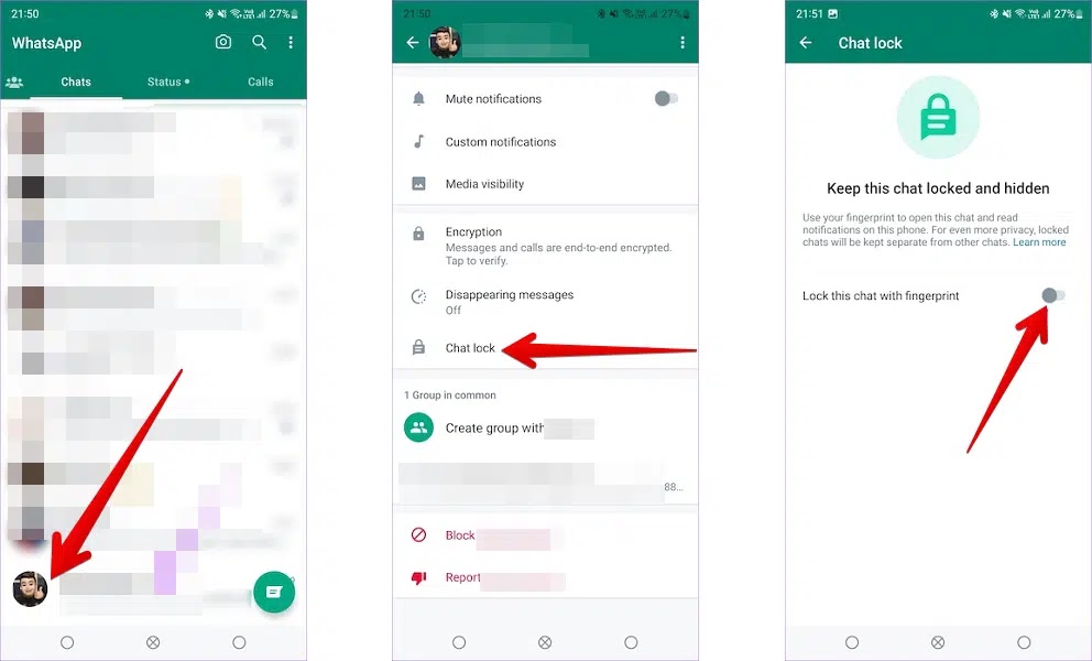 Here's how to use WhatsApp's chat lock feature to protect your privacy: