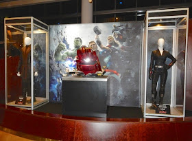 Avengers Age of Ultron movie costume prop exhibit