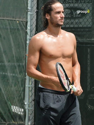 Feliciano Lopez Shirtless at Cincinnati Open 2010