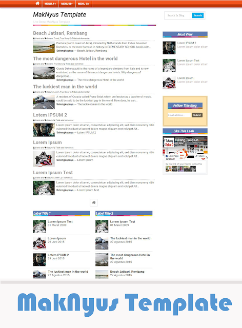 template blogspot maknyus