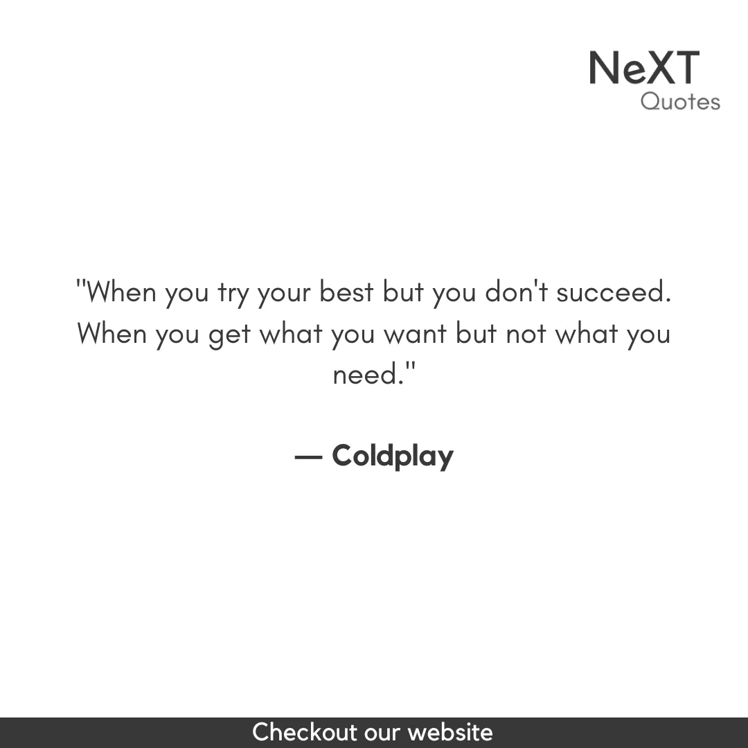 Coldplay Quotes