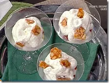 Spuma di bufala e pomodori con salsa di kiwi