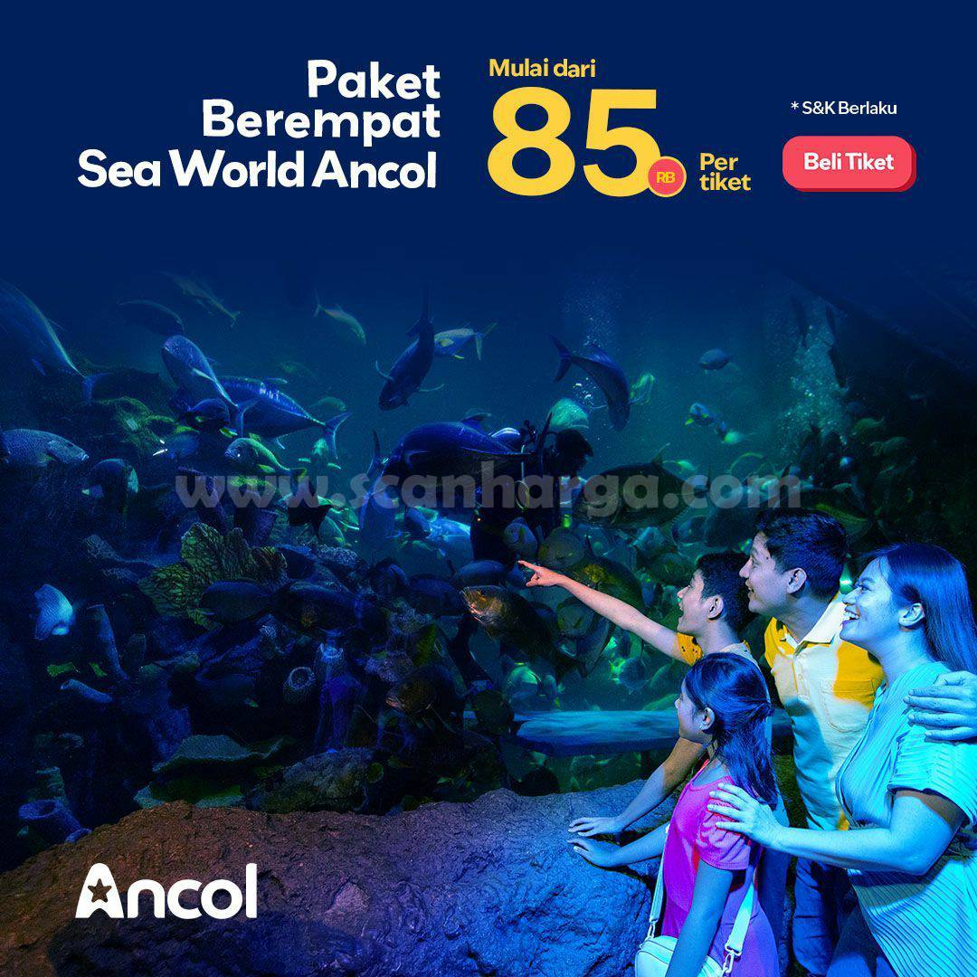 Promo SEAWORLD ANCOL Paket Ber-4 mulai Rp. 85.000 per tiket
