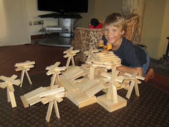 Ewan with his creation