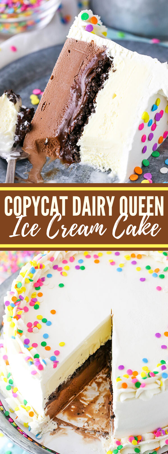 COPYCAT DAIRY QUEEN ICE CREAM CAKE #desserts #sweets