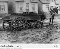 Muddy roads, horse drawn wagon, Toronto roads