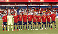 SELECCIÓN DE ESPAÑA SUB 21. Temporada 2021-22. Bryan Gil, Arnau Tenas, Hugo Guillamón, Juan Miranda, Francés, Turrientes, Roberto López, Sergio Carreira, Unai Vencedor, Yeremy Pino, Fer NIño. SELECCIÓN DE ESPAÑA SUB 21 4 SELECCIÓN DE RUSIA SUB 21 1. 03/09/2021. Eurocopa Sub 21 2023, fase de clasificación, 1ª jornada. Almendralejo, Badajoz, estadio Francisco de la Hera. GOLES: 0-1: 10’, Agalarov. 1-1: 13’, Fer Niño. 2-1: 47’, Yeremi Pino. 3-1: 54’, Fer Niño. 4-1: 86’, Yeremi Pino.