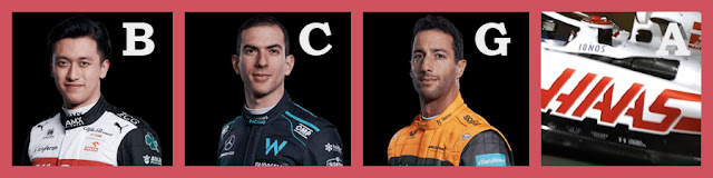 Drivers: Zhou B  |  Latifi C  |  Ricciardo G Constructor: Haas A