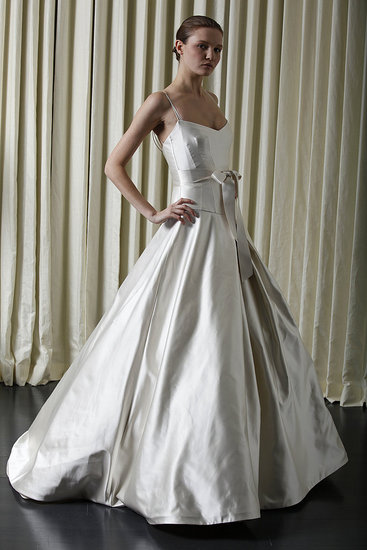 Silver wedding dress simple Consists of two parts namely superiors and 
