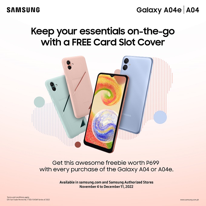 Samsung Galaxy A04 and Galaxy A04e now available for as low as P6,490