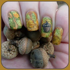 autumn-fall-nail-art-nailart-leaves-acorn
