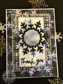 Sara Emily Barker https://sarascloset1.blogspot.com/2020/01/mixed-media-layered-card.html #timholtz #mixedmedia #wreath&snowflake #lumberjack 1