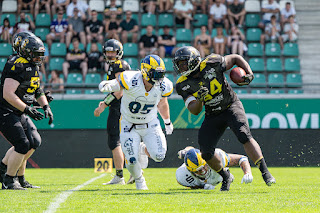 Sportfotografie GFL2 American Football Münster Blackhawks Hildesheim Invaders